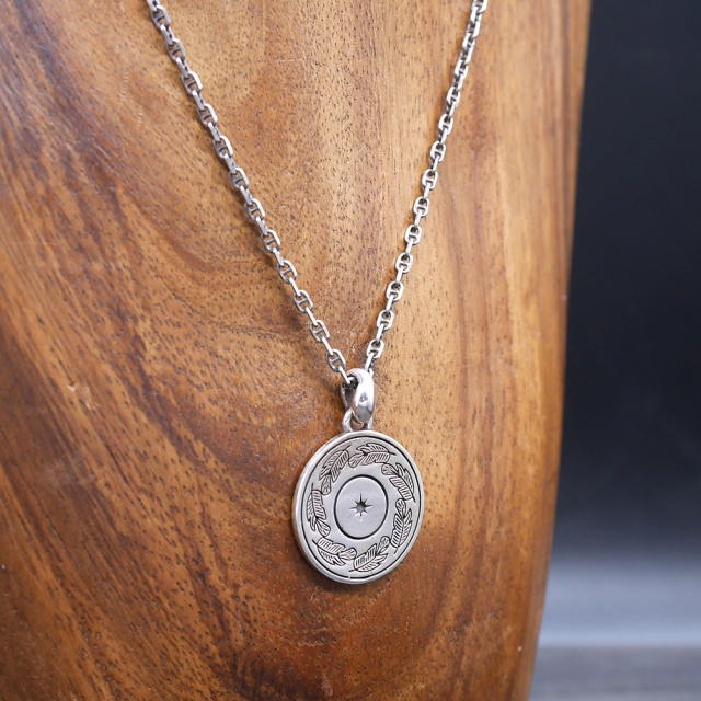 RYOKU  ryoku top -太陽と羽-  silver pendant top