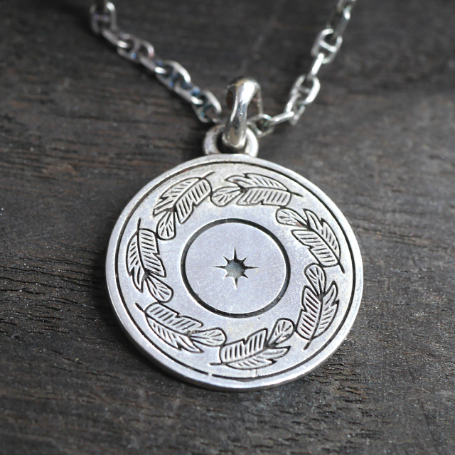 RYOKU  ryoku top -太陽と羽-  silver pendant top