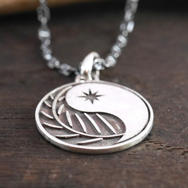 RYOKU  ryoku top -ying yang-  silver pendant top