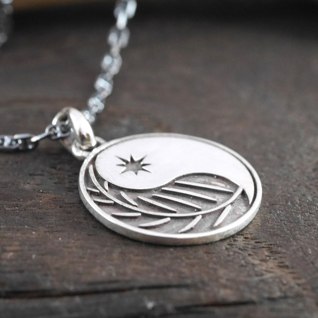 RYOKU  ryoku top -ying yang-  silver pendant top