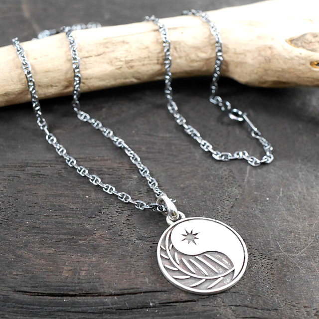 RYOKU  ryoku top -ying yang-  silver pendant top