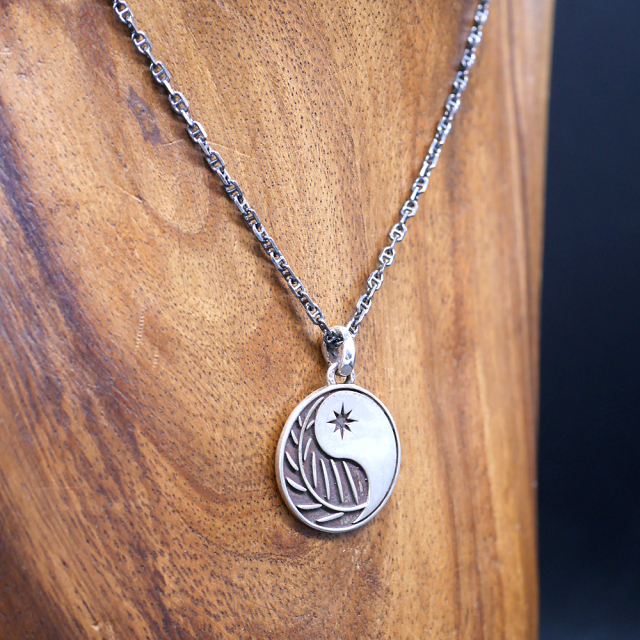 RYOKU  ryoku top -ying yang-  silver pendant top