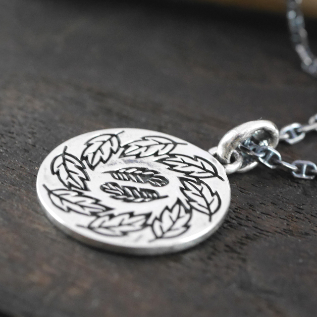 RYOKU  ryoku top -葉と羽-  silver pendant top