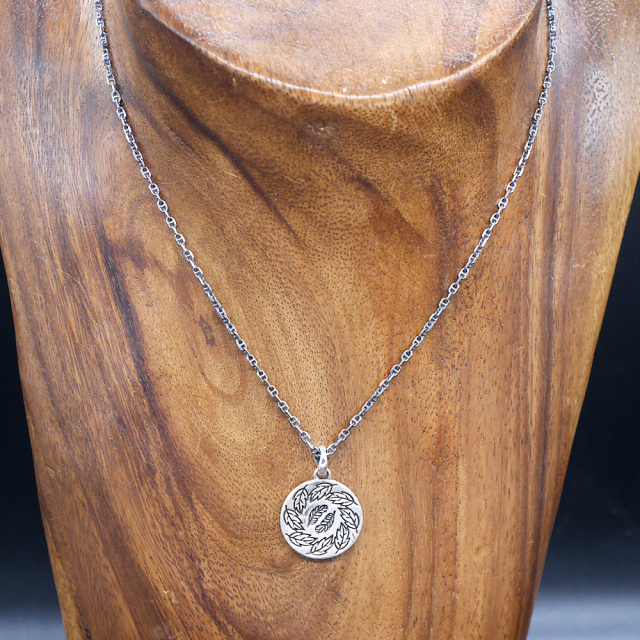 RYOKU  ryoku top -葉と羽-  silver pendant top