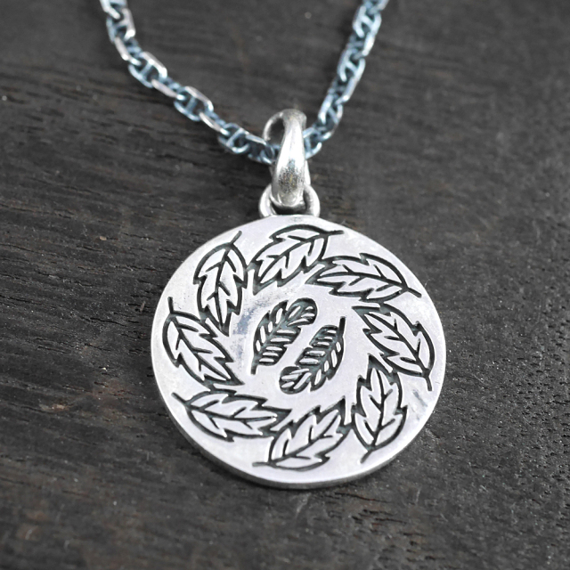 RYOKU  ryoku top -葉と羽-  silver pendant top