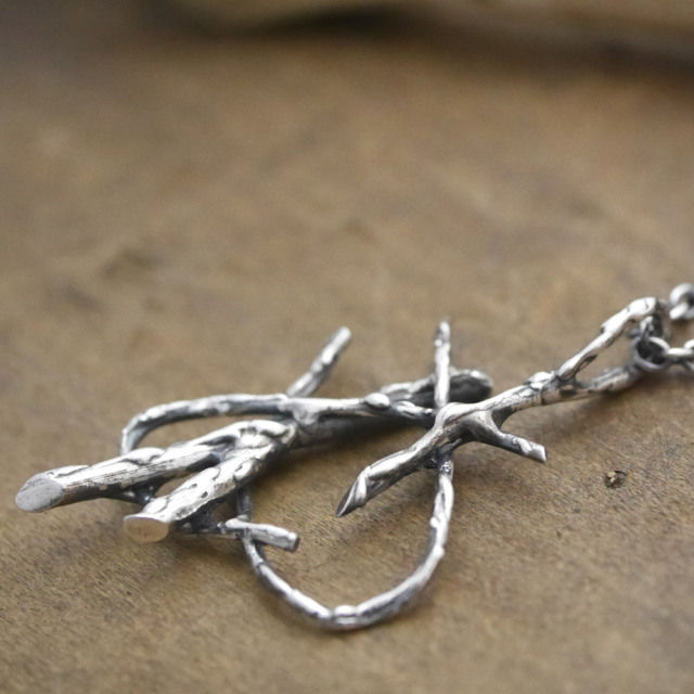 木の枝　シルバーアクセサリー
