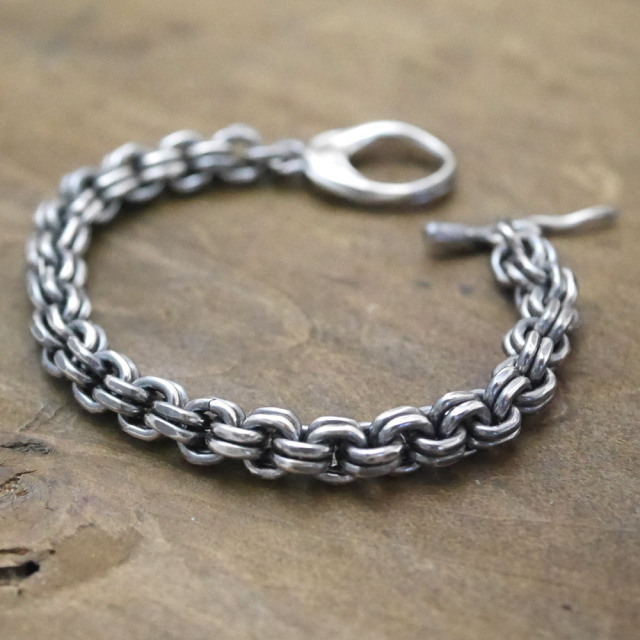 シルバー　ブレスレット　りょくオリジナル