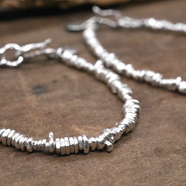 シルバービーズブレスレット