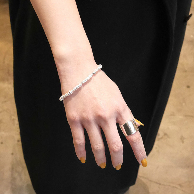 シルバービーズブレスレット RYOKU シルバービーズブレスレット silver beads bracelet