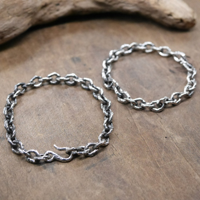 シルバーブレスレット silver chain bracelet
