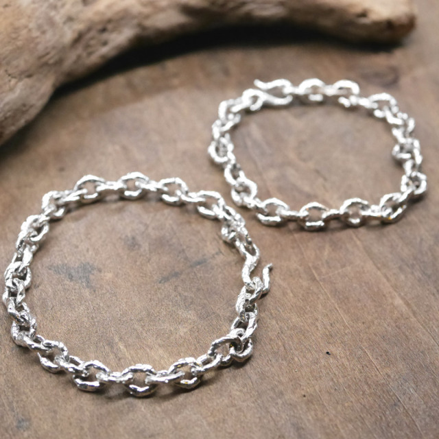 シルバーブレスレット silver chain bracelet