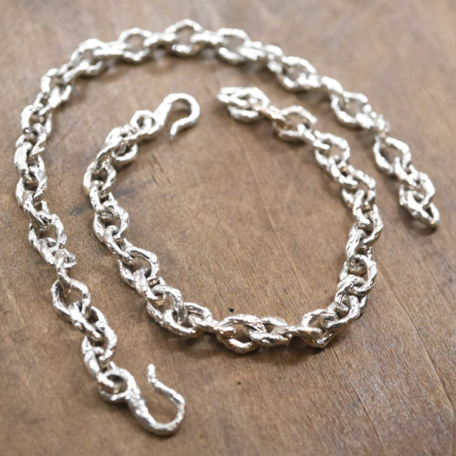 シルバーブレスレット silver chain bracelet