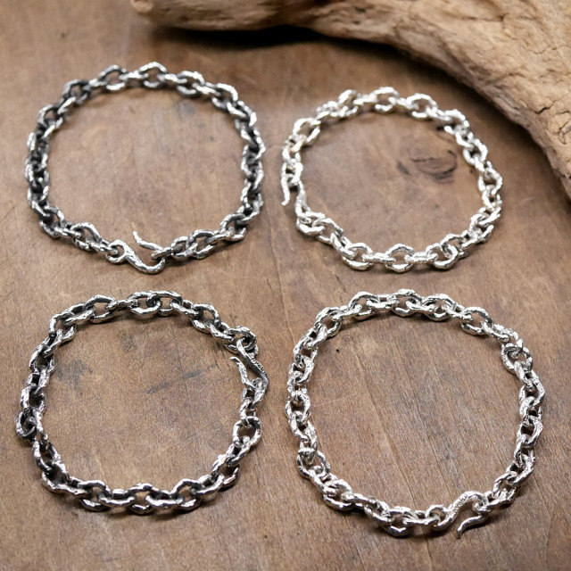 シルバーブレスレット silver chain bracelet