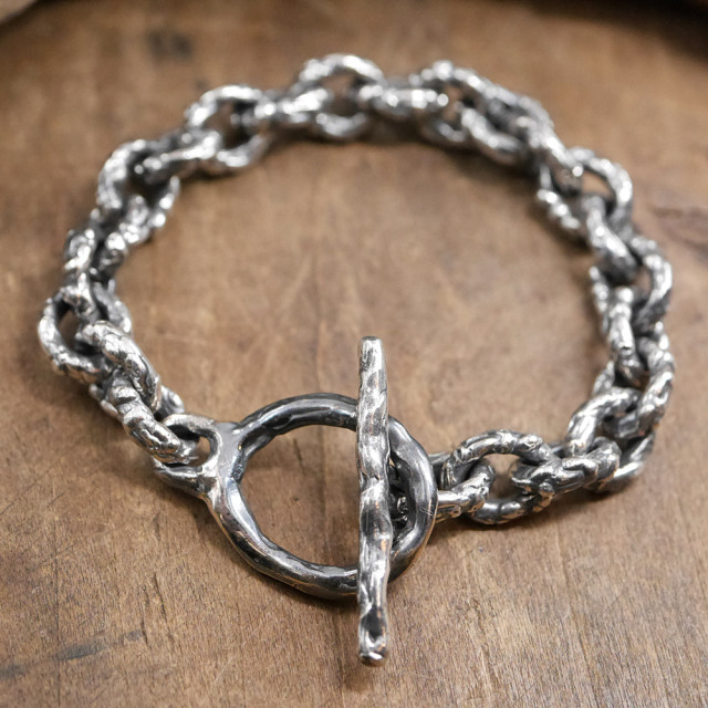 RYOKU  シルバーブレスレット 【いぶし仕上げ】 silver chain bracelet