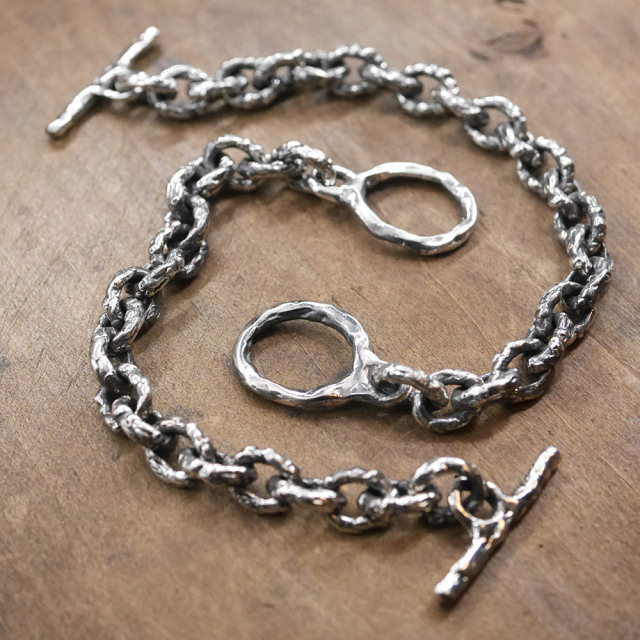 RYOKU  シルバーブレスレット 【いぶし仕上げ】 silver chain bracelet