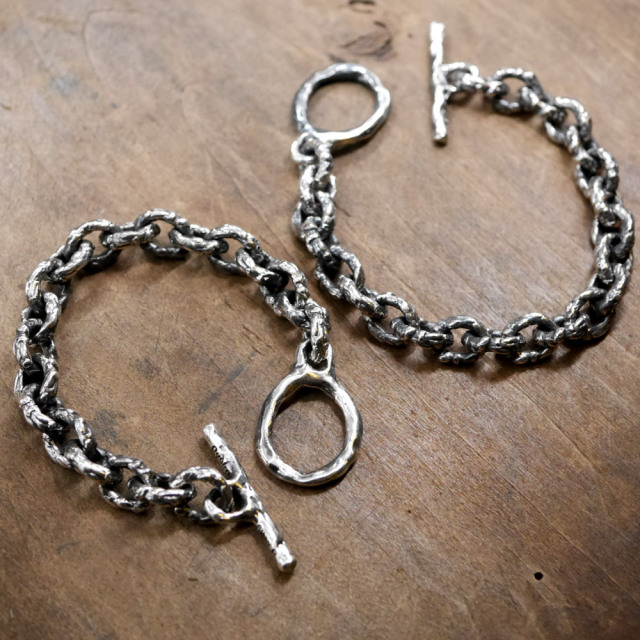 RYOKU  シルバーブレスレット 【いぶし仕上げ】 silver chain bracelet