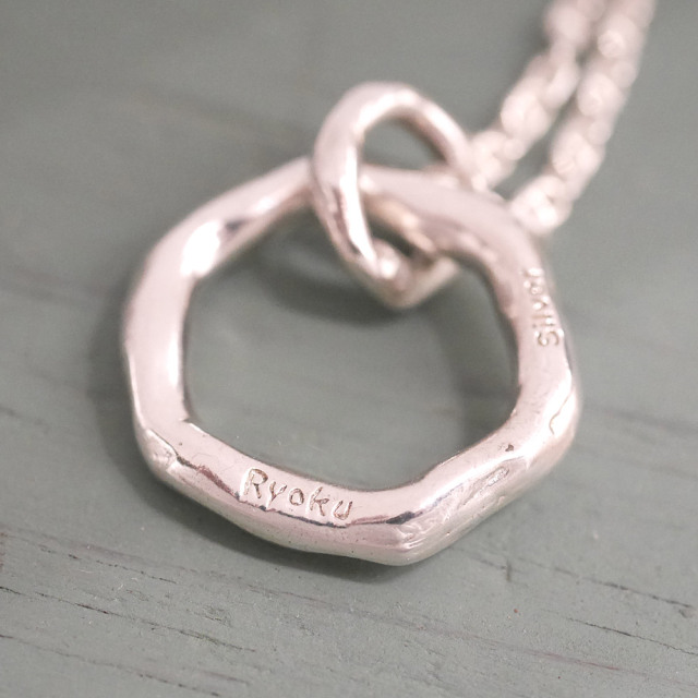 hexagon silver pendant top