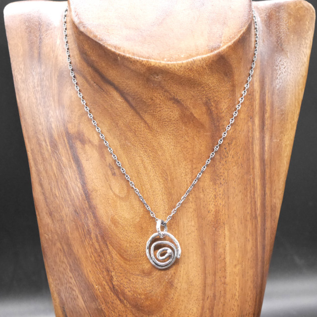 RYOKU  guruguru silver pendant top