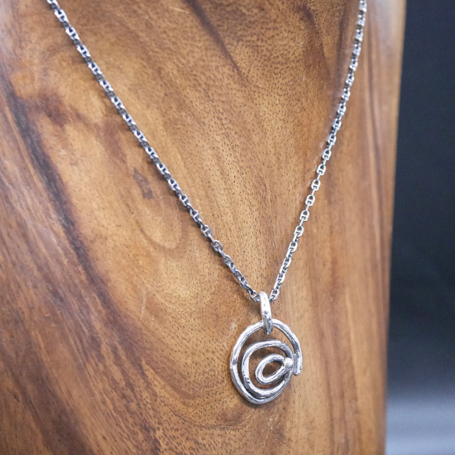 RYOKU  guruguru silver pendant top