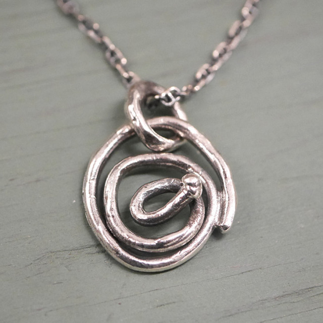 RYOKU  guruguru silver pendant top