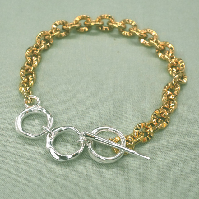 RYOKU -wake ワケ- シルバー×真鍮ブレスレット