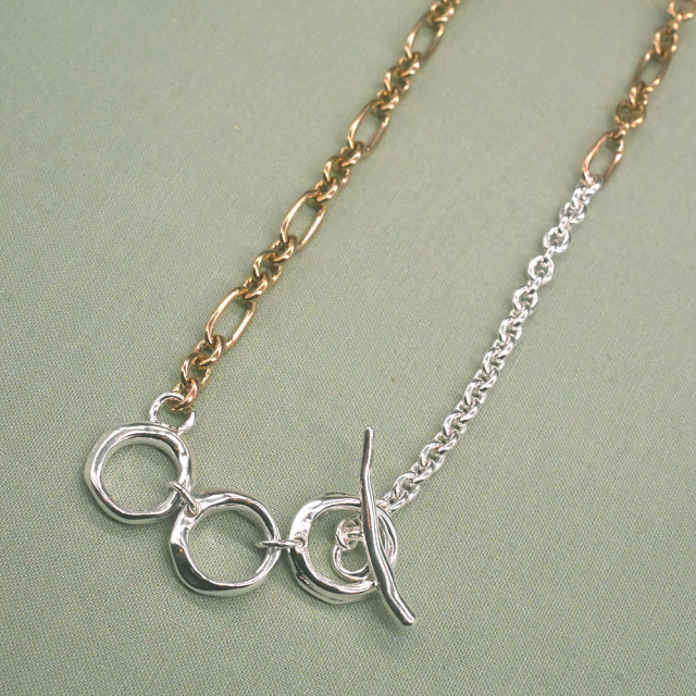 RYOKU -wake ワケ- シルバー×真鍮ネックレス