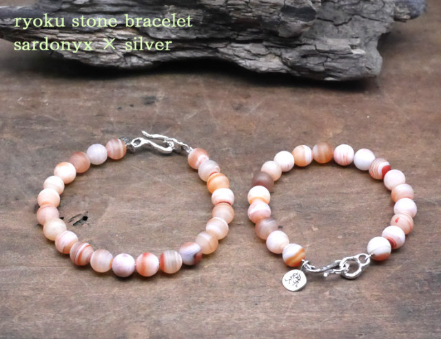 RYOKU sardonyx × silver bracelet サードオニキス/シルバーブレスレット