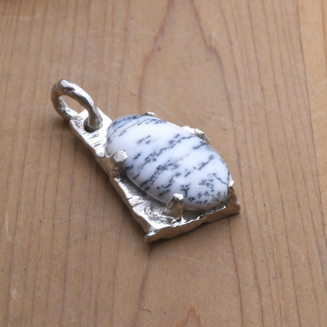 デンドライト×シルバー 　ペンダントトップ　1点モノ