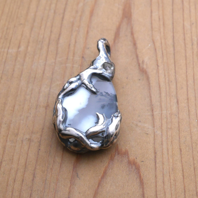 デンドライト×シルバー 　ペンダントトップ　1点モノ