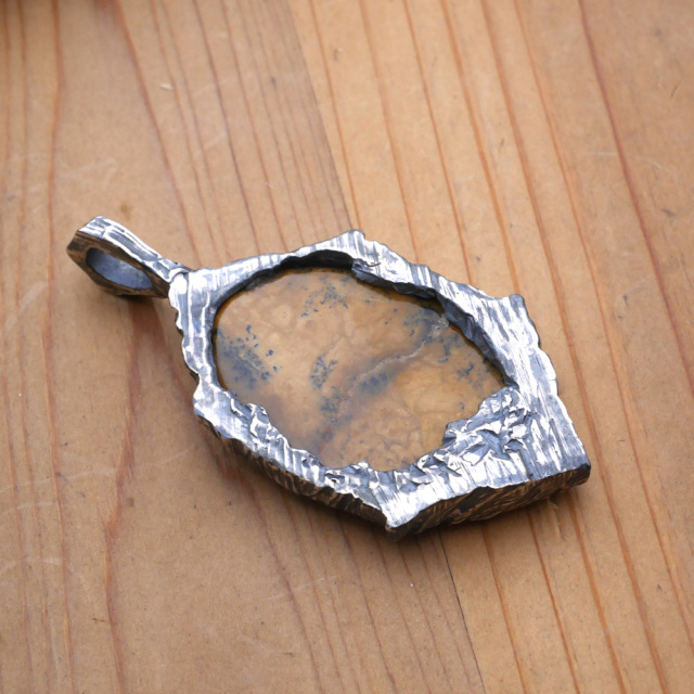 ジャスパー×シルバー 　ペンダントトップ　1点モノ