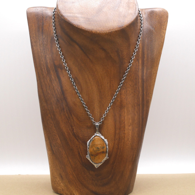 ジャスパー×シルバー 　ペンダントトップ　1点モノ