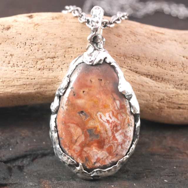 RYOKU ジャスパー×シルバー　天然石ペンダントトップ　1点モノ