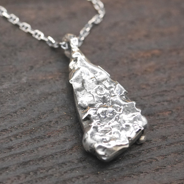 RYOKU マラカイト×シルバー　天然石ペンダントトップ　1点モノ