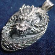 シルバーアクセサリー　KIRIN CRAFT　龍　バングル KIRIN CRAFT キリンクラフト フィンガーブレスレット シルバー
