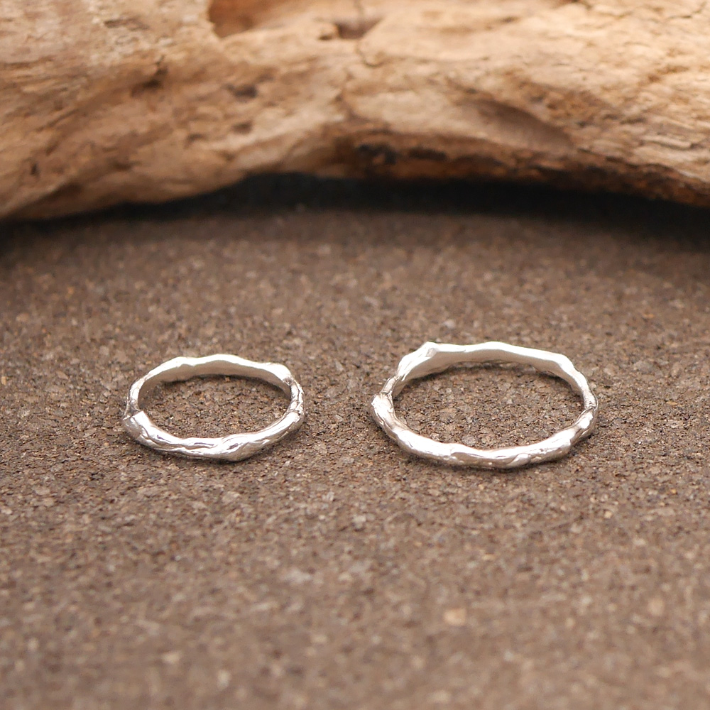 シルバーリング　RYOKU　指輪　細身