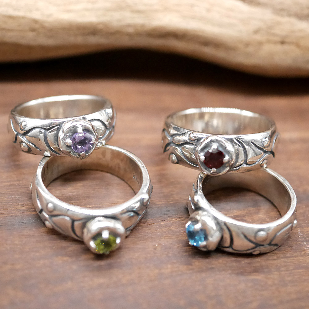 RYOKU シルバー×天然石　リング silver × stone ring