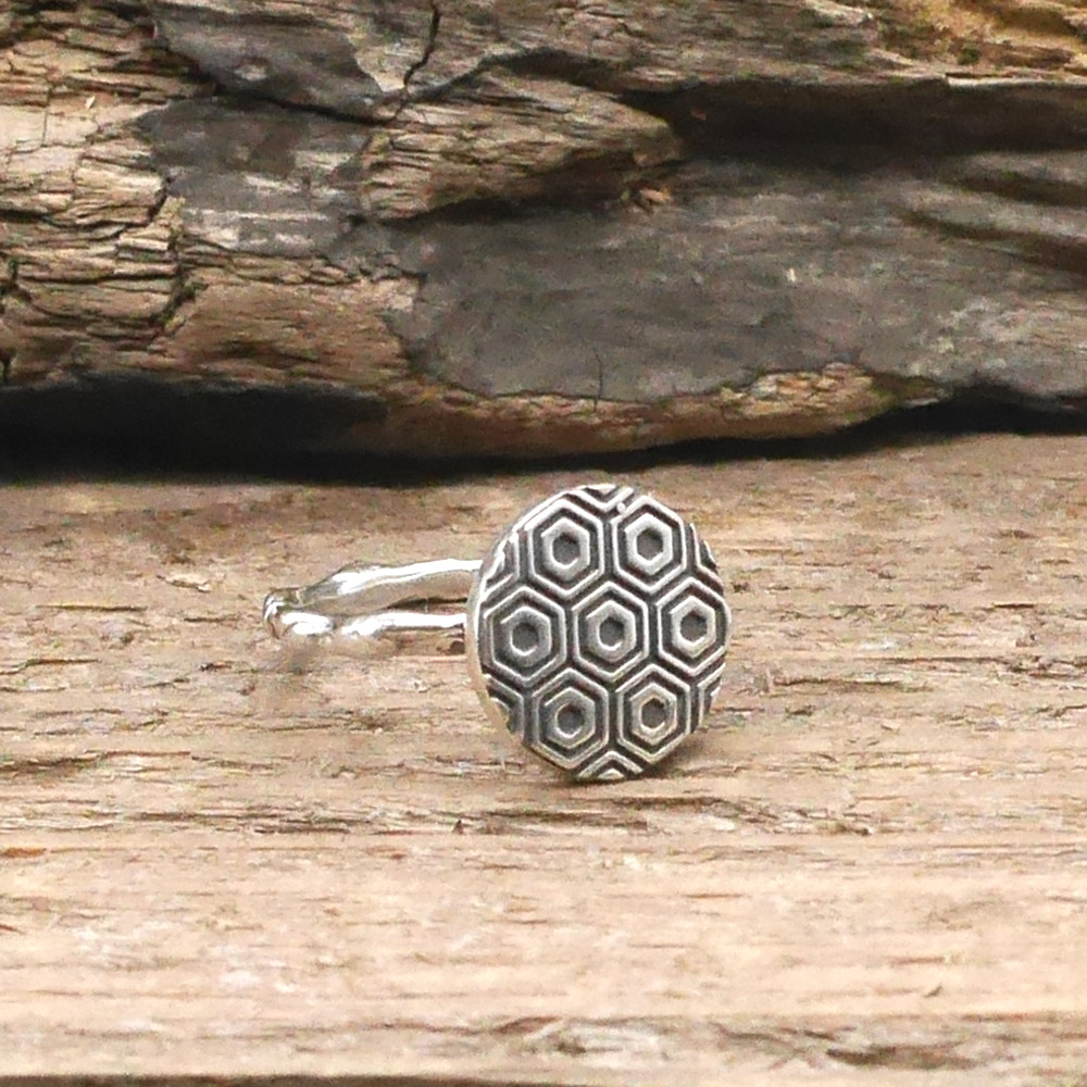 RYOKU 亀甲文様 シルバーリング