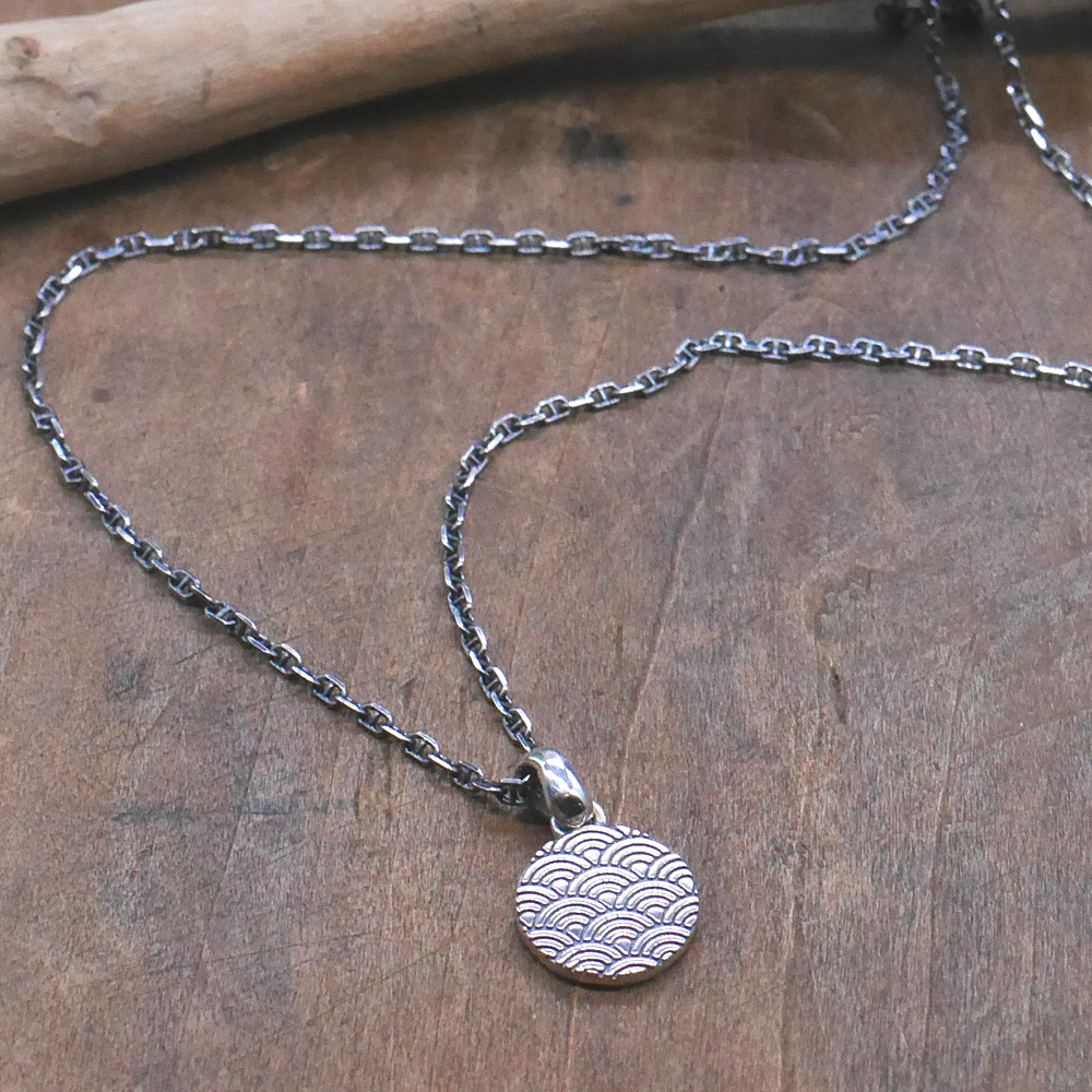 RYOKU 七宝文様 シルバーコインペンダント 【シルバーチェーン付き】