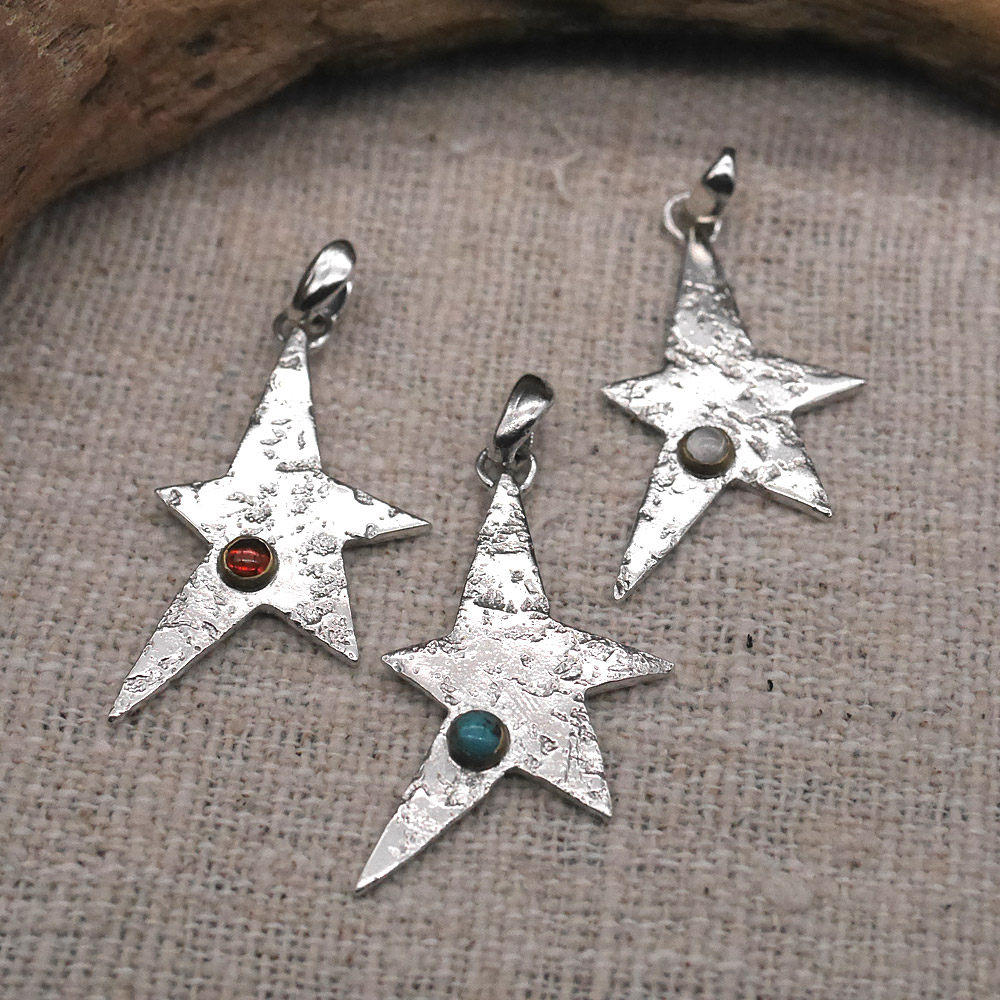 星モチーフ　シルバーペンダント　トップ