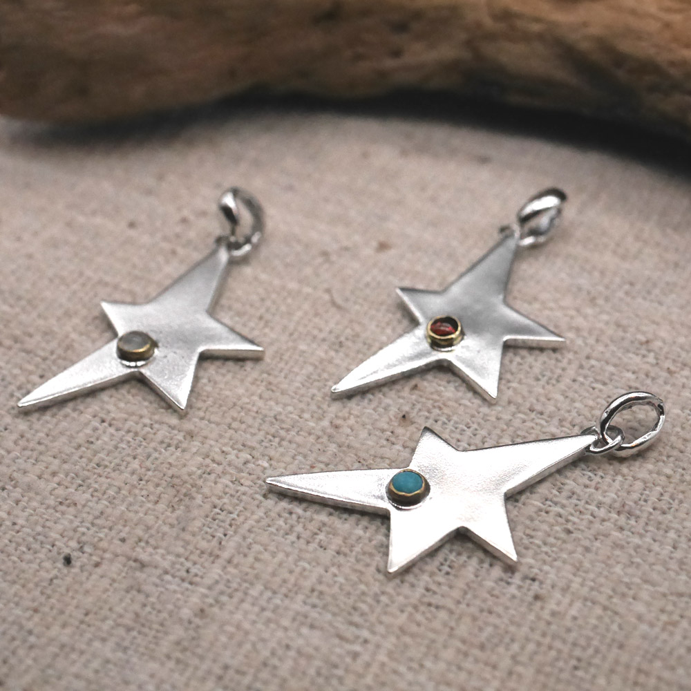 星モチーフ　シルバーペンダント　トップ