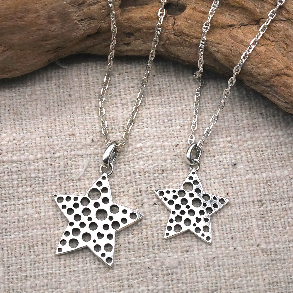 RYOKU 星のシルバーペンダントトップ silver star pendant