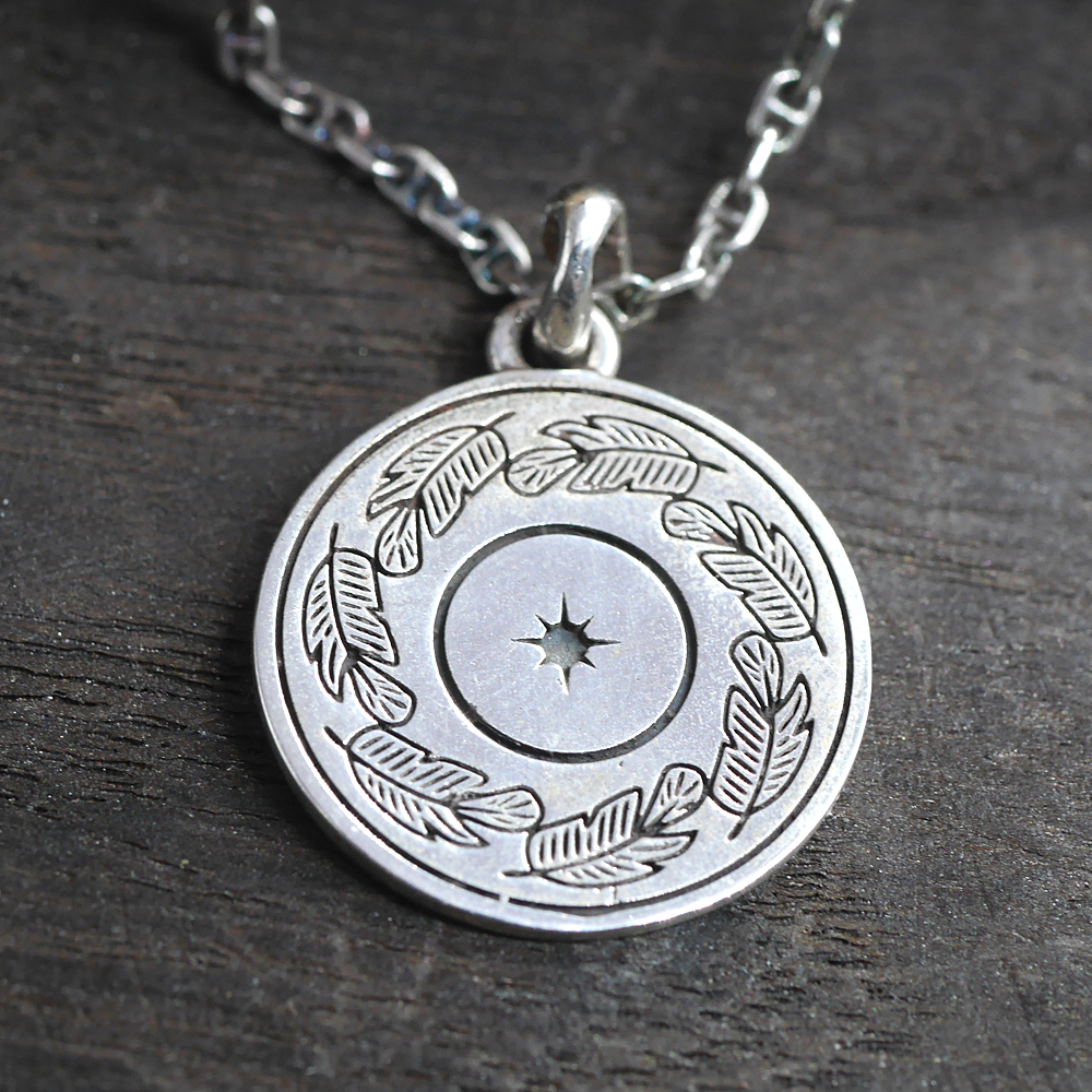 RYOKU  ryoku top -太陽と羽-  silver pendant top