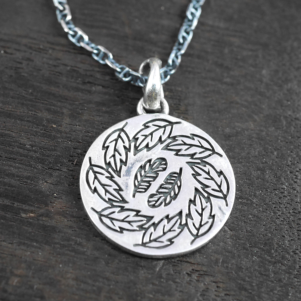 RYOKU  ryoku top -葉と羽-  silver pendant top