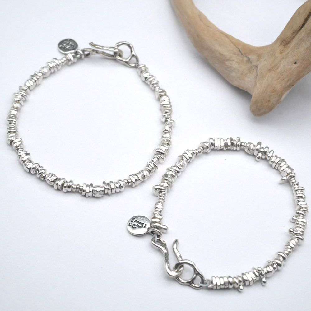 シルバービーズブレスレット