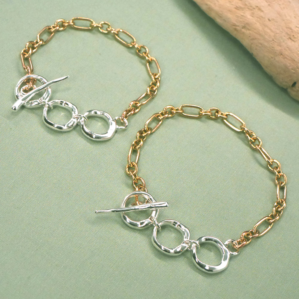 RYOKU -wake ワケ- シルバー×真鍮ブレスレット