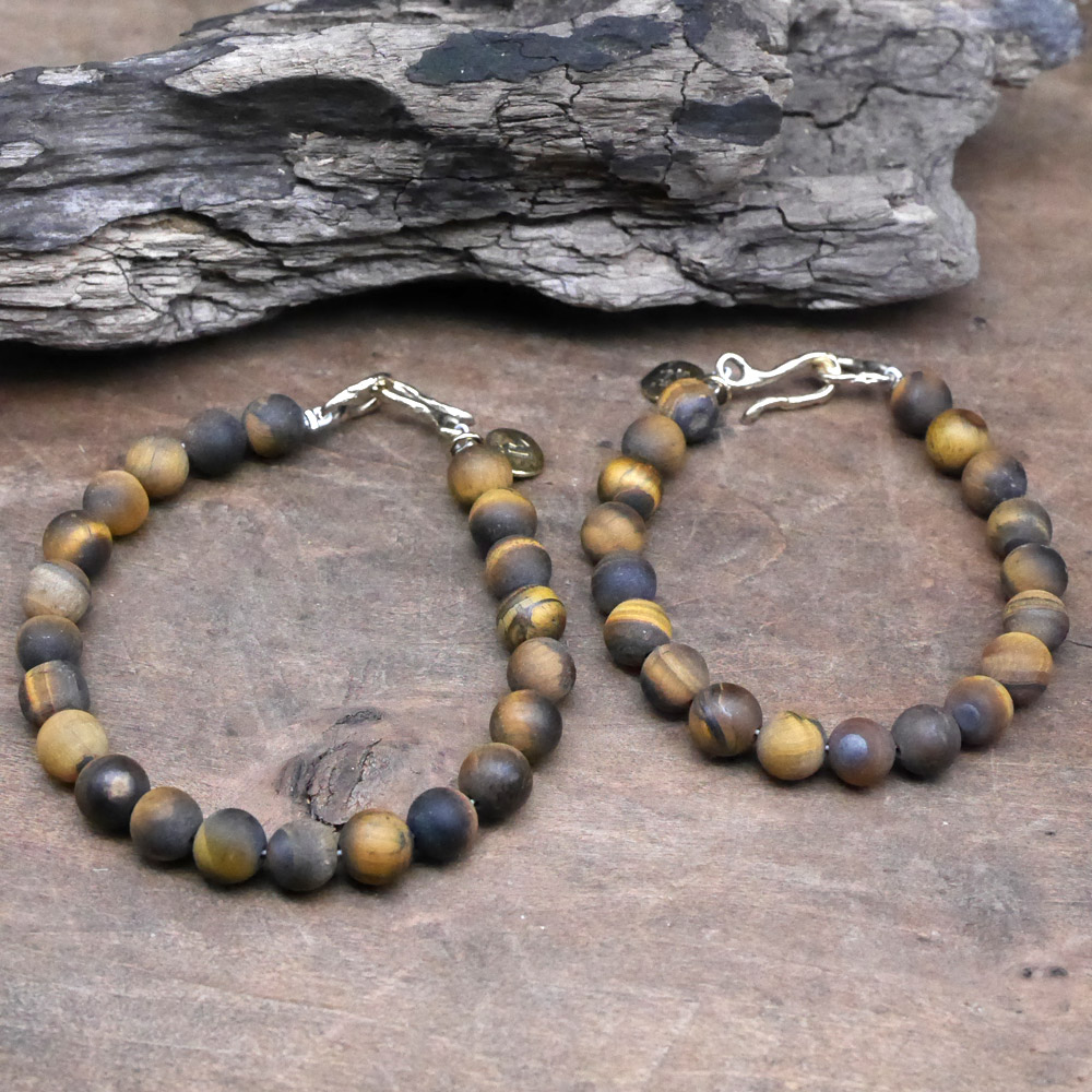 タイガーアイ　ビーズブレスレット