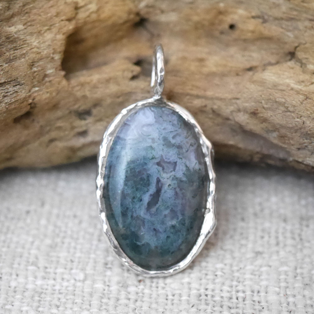 モスアゲート　ペンダントトップ