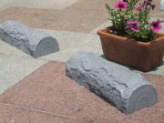 車止め　薪デザイン（幅４５ｃｍタイプ）