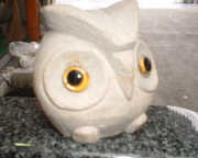 (チビ）梟（ふくろう）の置物
