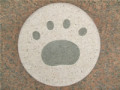 足跡入り飛び石